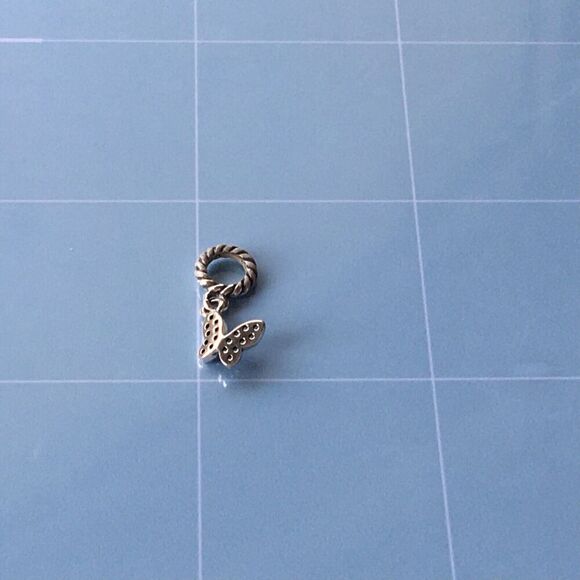 Sterling Silver Butterfly Charm Mini DIY Bracelet Bead Fits Pandora - Picture 11 of 16